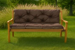 Coussin pour banc de jardin 100x50x50cm, coussin de banc de jardin Marron, coussin de balançoire extérieur, coussin de jardin