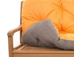 Coussin pour banc de jardin 100x60x50cm, coussin de banc de jardin Orange, coussin de balançoire extérieur, coussin de jardin
