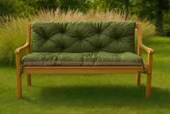 Coussin pour banc de jardin 160x50x50cm coussin de banc de jardin 3 places Vert coussin de balançoire coussin de banc extérieur