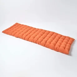 Coussin pour banc de jardin 3 places, terracotta - HOMESCAPES