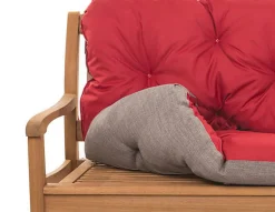 Coussin pour banc de jardin 160x50x50cm coussin de banc de jardin 3 places Rouge coussin de balançoire coussin de banc extérieur