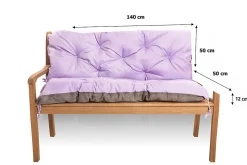 Coussin pour banc de jardin 140x50x50cm coussin de banc de jardin Violet coussin de balançoire coussin de banc extérieur