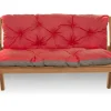 Coussin pour banc de jardin 140x50x50cm coussin de banc de jardin Rouge coussin de balançoire coussin de banc extérieur