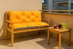 Coussin pour banc de jardin 170x60x50cm coussin de banc de jardin 3 places Orange coussin de balançoire coussin de banc extérieur