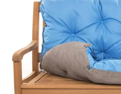 Coussin pour banc de jardin 160x50x50cm coussin de banc de jardin 3 places Bleu coussin de balançoire coussin de banc extérieur