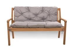 Coussin pour banc de jardin 150x50x40cm coussin de banc de jardin Gris coussin de balançoire coussin de banc extérieur