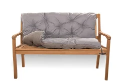 Coussin pour banc de jardin 100x50x50cm, coussin de banc de jardin Gris, coussin de balançoire extérieur, coussin de jardin