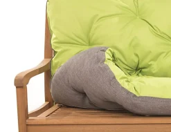 Coussin pour banc de jardin 120x60x50cm, coussin de banc de jardin Citron vert coussin de banc extérieur, coussin de balançoire
