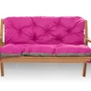 Coussin pour banc de jardin 120x60x60cm, coussin de banc de jardin Rosa coussin de balançoire coussin de banc extérieur