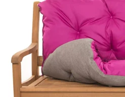 Coussin pour banc de jardin 120x60x60cm, coussin de banc de jardin Rosa coussin de balançoire coussin de banc extérieur