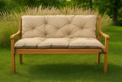 Coussin pour banc de jardin 100x50x50cm, coussin de banc de jardin Beige, coussin de balançoire extérieur, coussin de jardin