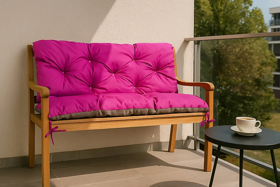 Coussin pour banc de jardin 140x50x50cm coussin de banc de jardin Rosa coussin de balançoire coussin de banc extérieur