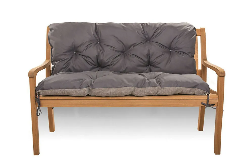 Coussin pour banc de jardin 140x60x50cm coussin de banc de jardin Anthracite coussin de balançoire coussin de banc extérieur