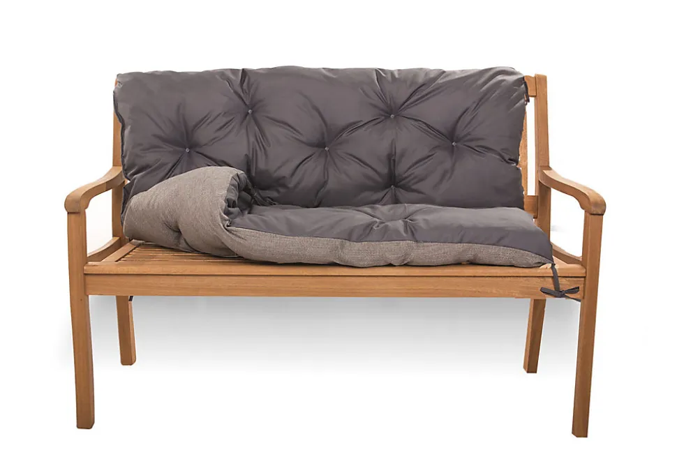 Coussin pour banc de jardin 140x60x50cm coussin de banc de jardin Anthracite coussin de balançoire coussin de banc extérieur
