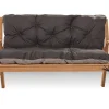 Coussin pour banc de jardin 170x60x50cm coussin de banc de jardin 3 places Noir coussin de balançoire coussin de banc extérieur
