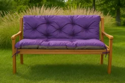 Coussin pour banc de jardin 100x50x40cm, coussin de banc de jardin Violet, coussin de balançoire extérieur, coussin de jardin