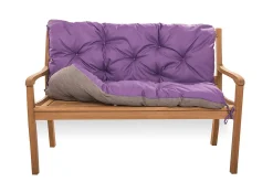 Coussin pour banc de jardin 100x50x40cm, coussin de banc de jardin Violet, coussin de balançoire extérieur, coussin de jardin