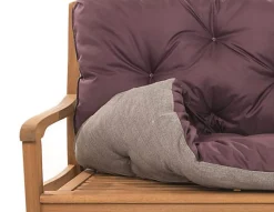 Coussin pour banc de jardin 120x60x60cm, coussin de banc de jardin Marron coussin de balançoire coussin de banc extérieur