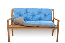 Coussin pour banc de jardin 100x50x40cm, coussin de banc de jardin Bleu, coussin de balançoire extérieur, coussin de jardin