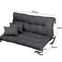 Coussin pour meubles palettes FEROCITY Anthracite 120x80x50 1 piece