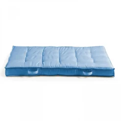Coussin pour palette matelassé bleu 120 x 80cm Oviala