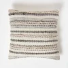 Coussin rayé en laine et coton kilim fyn, 45 x 45 cm - HOMESCAPES