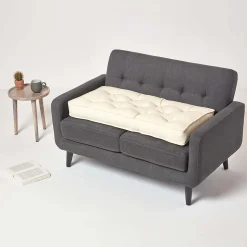 Coussin rehausseur pour canapé en coton, crème - HOMESCAPES