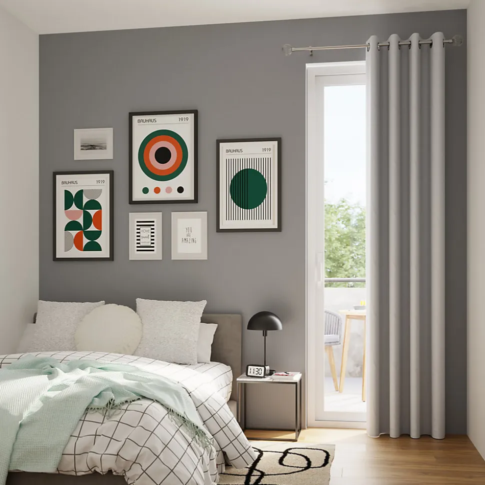 Coussin rond effet laine bouclée Pehme blanc écru Ø45cm GoodHome