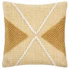 Coussin R.O.W. - plastique recyclé - jaune ocre 45x45 cm - Atmosphera