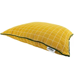 Coussin Sodeco jaune en coton l.50 x L.50 cm