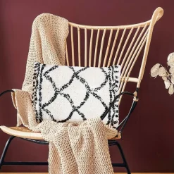 Coussin style berbère naturel 60x40 - style bohème