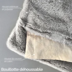 Coussin, tour de cou chauffant 50 x 12 cm - Cosy - Beige - Vivezen