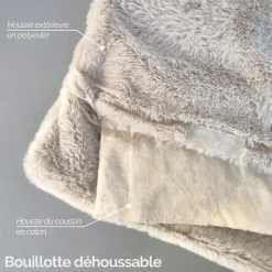 Coussin, tour de cou chauffant 50 x 12 cm - Cosy - Beige - Vivezen