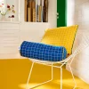 Coussin traversin Sodeco bleu en coton L.40 cm