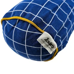 Coussin traversin Sodeco bleu en coton L.40 cm