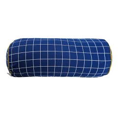 Coussin traversin Sodeco bleu en coton L.40 cm