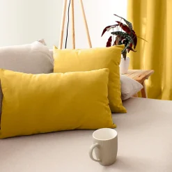 Coussin uni effet Bachette déhoussable - 60 x 60 cm