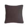 Coussin velours contour perlé CHOCO 40x40