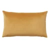 Coussin Velvet Valgreta 30x50 cm GoodHome jaune