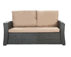 Coussins de canapé meubles de jardin en résine tressée Beige, Coussins balançoire 150x50x50 Coussin de banc de jardin extérieur