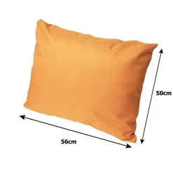 Coussins de canapé meubles de jardin en résine tressée Orange, Coussins balançoire 140x60x50cm Coussin de banc de jardin extérieur