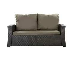 Coussins de canapé meubles de jardin en résine tressée Vert Coussins balançoire 160x60x50cm Coussin de banc de jardin 3 places