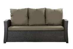 Coussins de canapé meubles de jardin en résine tressée Vert, Coussins balançoire d'extérieur 140x50x50 Coussin de banc de jardin