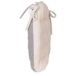 Coussins de Chaise Rondes Bicolores D.40cm - lot de 4 - Beige et Gris DYLREV