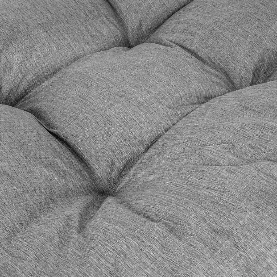 Coussins palette assise en polyester BANANAIR 120x80x15 cm gris