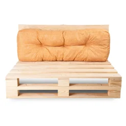 Coussins palette dossier en polyester BANANAIR 120x40x15 cm orange