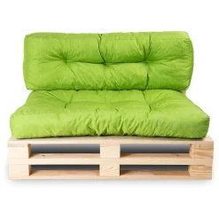 Coussins palette lot en polyester BANANAIR 120x80x15 cm vert