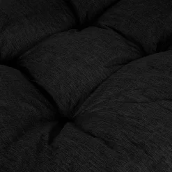 Coussins palette lot en polyester BANANAIR 120x80x15 cm noir