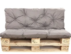 Coussins palettes 120x80 / 120x40cm coussins de palette Gris, coussins de canapé de jardin, coussin palette exterieur