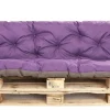 Coussins palettes 120x50 / 120x40cm coussins de palette Violet, coussins de canapé de jardin, coussin palette exterieur